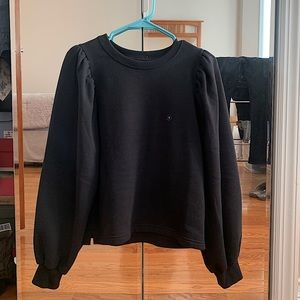 Abercrombie Puff-Sleeve Crewneck Sweatshirt